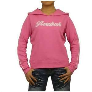  Brand New Reebok Ladies Pink Sweatshirt Hoodie Sports 