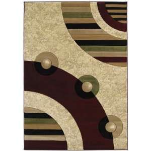   Modern Area Rugs Carpet Electra Burgundy 2x7 Runner: Furniture & Decor