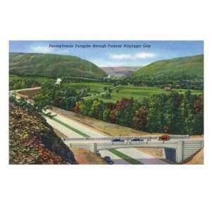 Pennsylvania   View of the Pennsylvania Turnpike Through Famous 