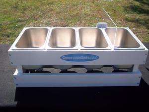   Sink 3 Compartment Mobile Food Trailer Portable Hand Wash, The Micro