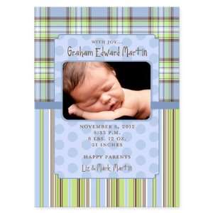  Graham Elliott Plaid & Stripes Take Note Baby Birth 