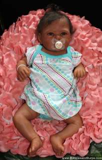   Realistic Beautiful RebornAA Ethnic Baby Girl Lotsa Slumberland Hair