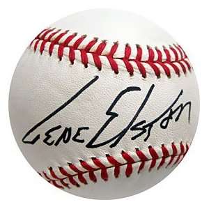  Gene Elston Autographed / Signed Baseball (JSA): Sports 