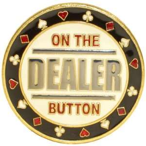  Trademark On The Dealer Card Guard Poker Button (Multi 
