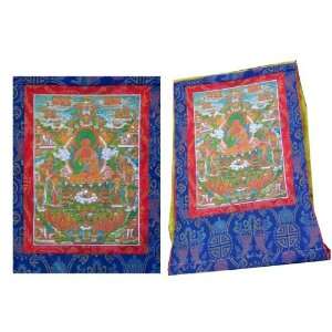  Tibetan Buddhist Amitabha Thangka Painting: Home & Kitchen