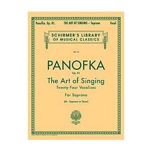 Art of Singing (24 Vocalises), Op.81 Soprano, Mezzo Soprano or Tenor