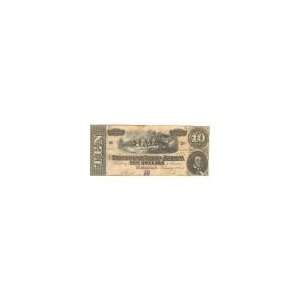   $10 1864 Confederate Note, Richmond,VA, VF XF+ Toys & Games
