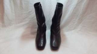 Womens SHOES Boots Aerosoles Chocolate Brown 7.5 Zipper Heel Fall 