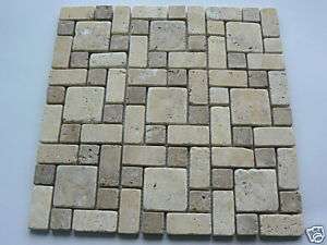 TRAVERTINE MIXED Mosaic Tiles! Decor wall projects.  