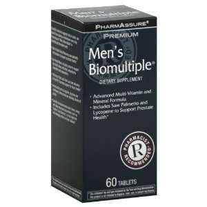  PharmAssure Mens Biomultiple, Premium, Tablets 60 tablets 