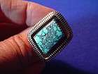 Natural High Grade Kingman Web Turquoise silver ring Toby Henderson 
