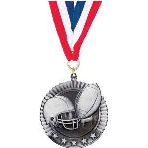   inches New High Definition Die Cast Medal FOOTBALL