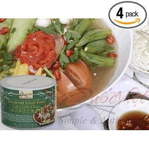 Quoc Viet Foods Tamarind Flavored Soup Base, 10 oz jars (Pack of 4 