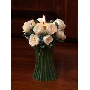  Ibis and Orchid Pink Rose Bouquet Tea Light Holder: Home 