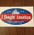   American Decal Made By American Labor At American Wages Motorcycle