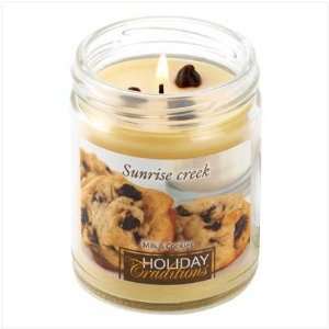   Home Fragrance Milk Cookies Scented Candle Glass Jar: Home & Kitchen