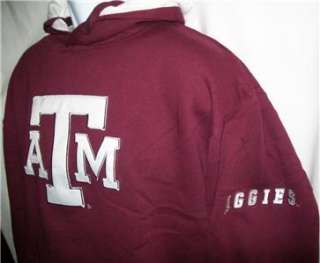 NEW $50 Texas A&M Aggies Icon Fleece NCAA Mens Hooded Sweatshirt Sz 