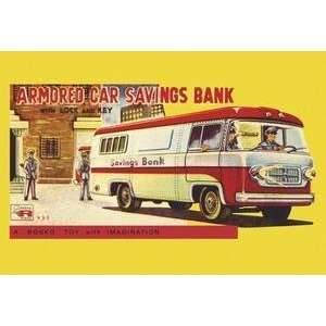  Vintage Art Armored Car Savings Bank   21640 9