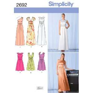  Simplicity Sewing Pattern 2692 Misses Special Occasion 