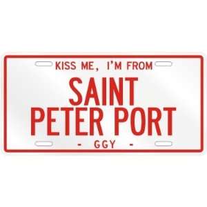   SAINT PETER PORT  GUERNSEY LICENSE PLATE SIGN CITY