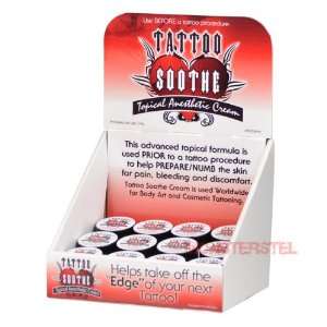  12 Jars Tattoo Soothe Anesthetic Numbing Cream with CASE 