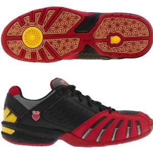 Swiss Mens Spinshot Tennis Shoe (Black/Red):  Sports 
