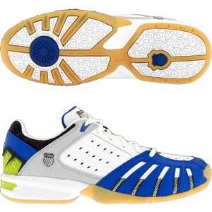  K Swiss Mens Spinshot Tennis Shoe (White/Blue): Sports 