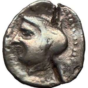   Paphlagonia 365BC Nymph Sea eagle on Dolphin Ancient Silver Greek Coin
