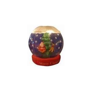   Inflatable Animated Santa Snow Globe Christmas Light: Home & Kitchen