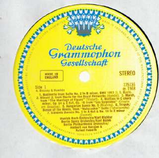 Various Dances From Bach To Bartok LP NM UK Deutsche Grammophon 