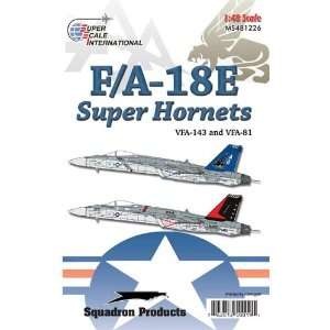  F/A 18 E Super Hornets VFA 143, VFA 81 (1/48 decals 