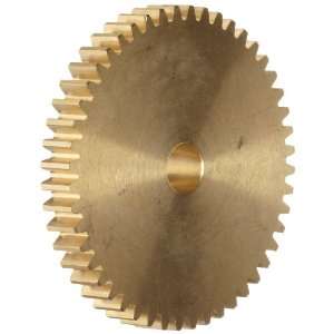 Spur Gear, 20 Degree Pressure Angle, Brass, Inch, 24 Pitch, 0.1875 