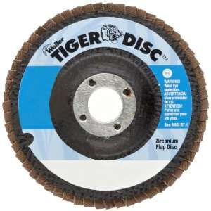Weiler Tiger Abrasive Flap Disc, Type 29, Round Hole, Phenolic Backing 