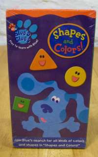 Blues Clues SHAPES and COLORS VHS VIDEO NEW 097368754737  