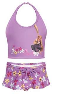  Tangled Rapunzel 2 PC. Swimsuit Size 7/8  