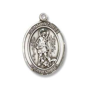   Sterling Silver Medal with 18 Sterling Chain Patron Saint of Leprosy