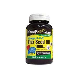  Mason natural omega 3 6 9 flax seed oil 1000 mg softgels 