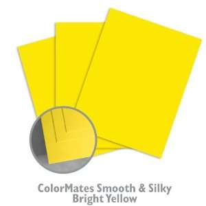  ColorMates Smooth & Silky Bright Yelllow Cardstock   25 