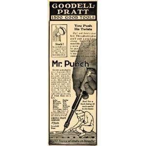 1915 Ad Goodell Pratt Toolmakers Mr. Punch Screw Device 