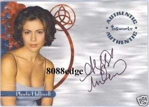   OF 3 AUTOGRAPH AUTO SIGNED CARD #A3 ALYSSA MILANO as PHOEBE  