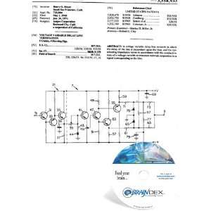  NEW Patent CD for VOLTAGE VARIABLE DELAY LINE TERMINATION 