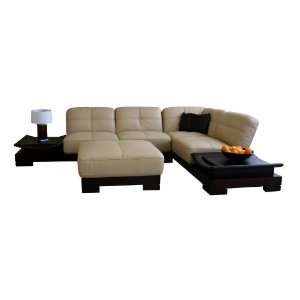  Modern Furniture  753 Sofa Chaise Ottoman