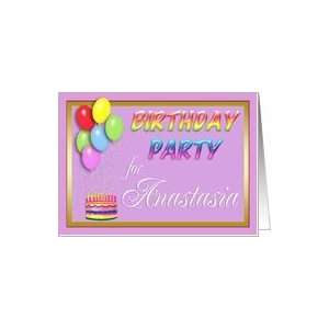  Anastasia Birthday Party Invitation Card: Toys & Games