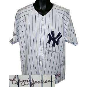 Reggie Jackson Autographed/Hand Signed New York Yankees Pinstipe 
