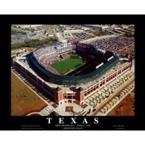  Small Arlington Park Texas Rangers #1 Aerial Unframed 