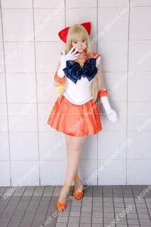 Sailor Moon Sailor Venus Cosplay Wig blonde color long  