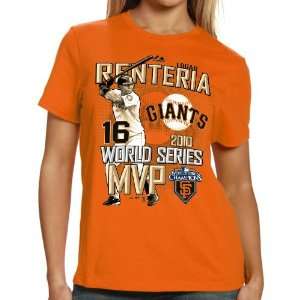   World Series MVP Edgar Renteria T shirt (Small)