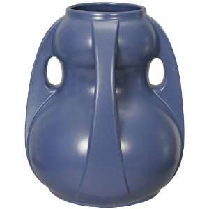  Teco Pottery Blue Double Gourd Vase: Home & Kitchen