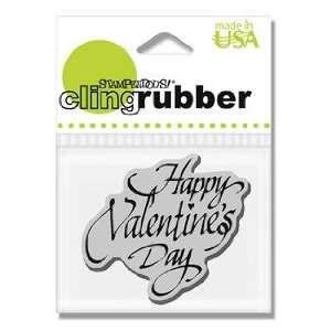   Happy Valentines Day   Cling Rubber Stamp Arts, Crafts & Sewing