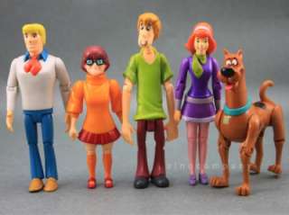 LOT 5 X Scooby Doo SHAGGY DAPHNE FRED VELMA DOG FIGURE CHILDREN GIFT 